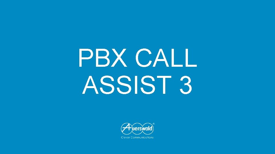 PBX CALL ASSIST 3 