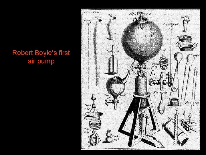 Robert Boyle’s first air pump 