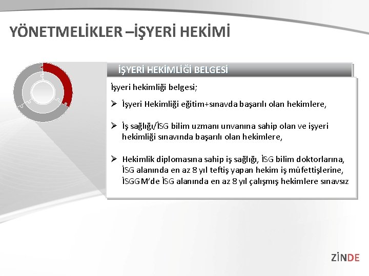 İŞYERİ HEKİMLİĞİ BELGESİ İşyeri hekimliği belgesi; Ø İşyeri Hekimliği eğitim+sınavda başarılı olan hekimlere, Ø İŞYERİ HEKİMLİĞİ BELGESİ İşyeri hekimliği belgesi; Ø İşyeri Hekimliği eğitim+sınavda başarılı olan hekimlere, Ø
