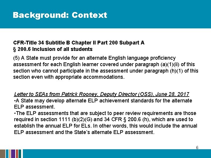 Background: Context CFR-Title 34 Subtitle B Chapter II Part 200 Subpart A § 200. Background: Context CFR-Title 34 Subtitle B Chapter II Part 200 Subpart A § 200.