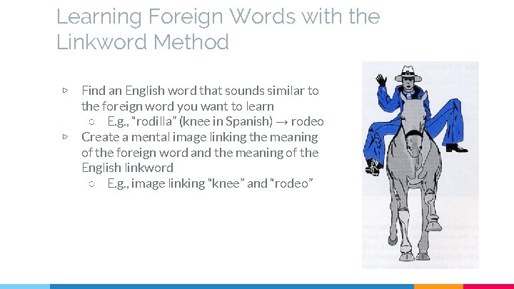 Learning Foreign Words with the Linkword Method ▷ ▷ Find an English word that