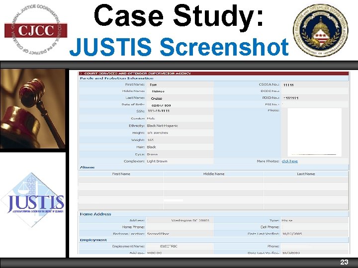 Case Study: JUSTIS Screenshot 23 