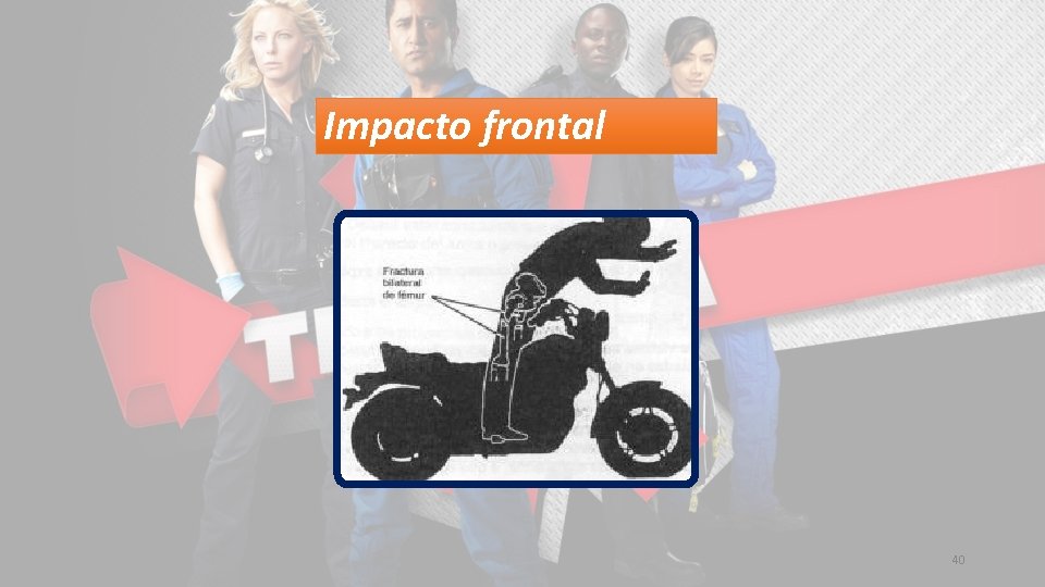 Impacto frontal 40 