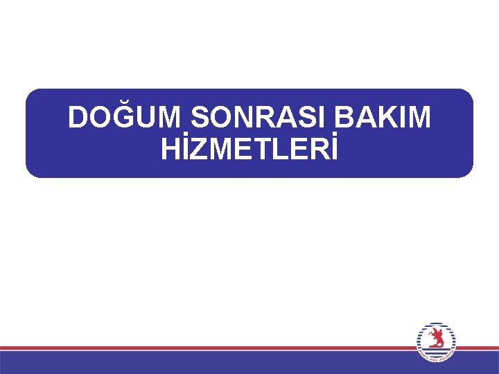 DOĞUM SONRASI BAKIM HİZMETLERİ 