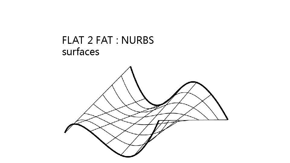 FLAT 2 FAT : NURBS surfaces 