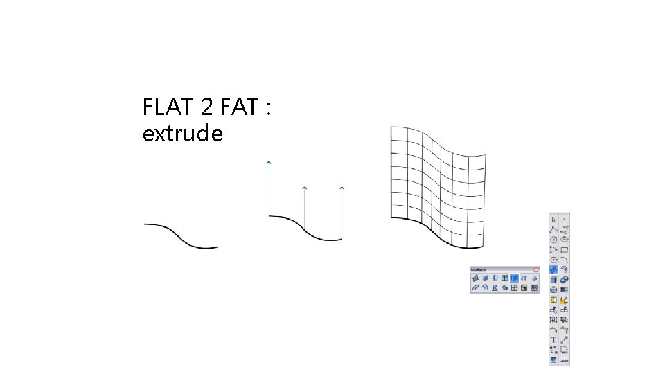 FLAT 2 FAT : extrude 