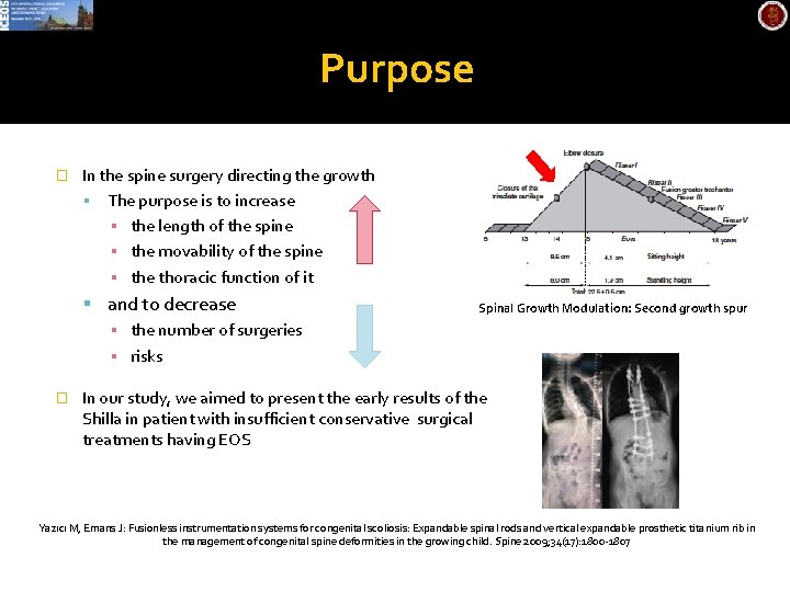 Purpose � In the spine surgery directing the growth The purpose is to increase