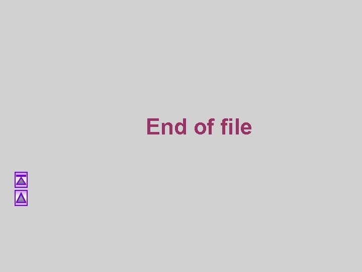 End of file End of file