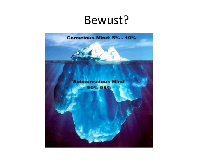 Bewust? Bewust?
