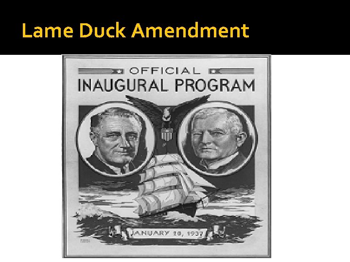 Lame Duck Amendment 