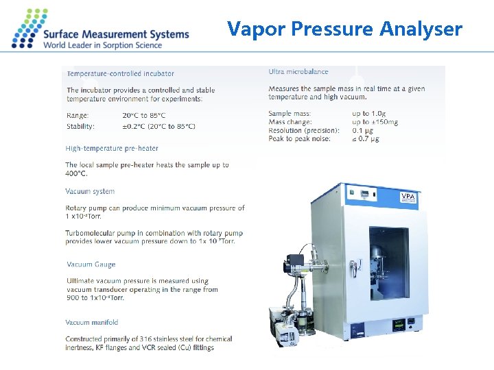Vapor Pressure Analyser 