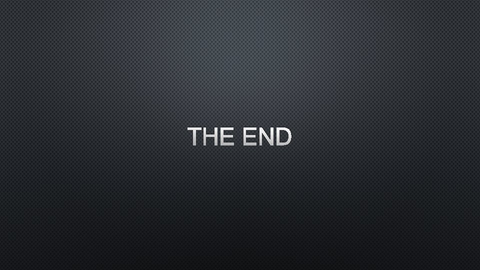 THE END 