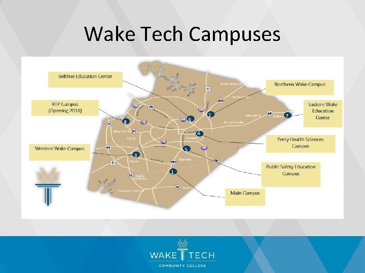 Wake Tech Campuses 