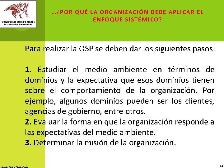 …¿ P OR QUÉ L A ORGANI ZAC IÓN DEBE APLICAR EL ENFOQUE SI