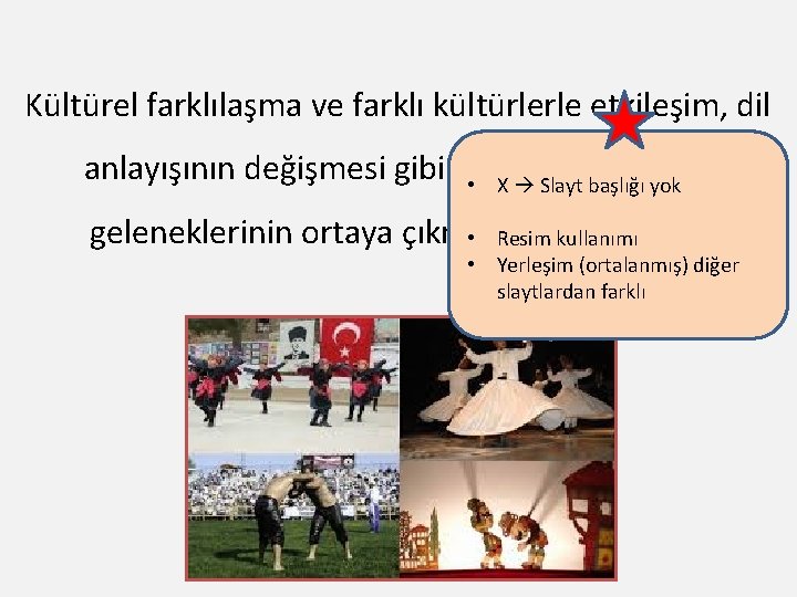 Kültürel farklılaşma ve farklı kültürlerle etkileşim, dil anlayışının değişmesi gibi unsurlar, farklı şiir •