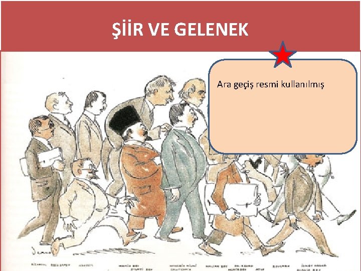 ŞİİR VE GELENEK Ara geçiş resmi kullanılmış 