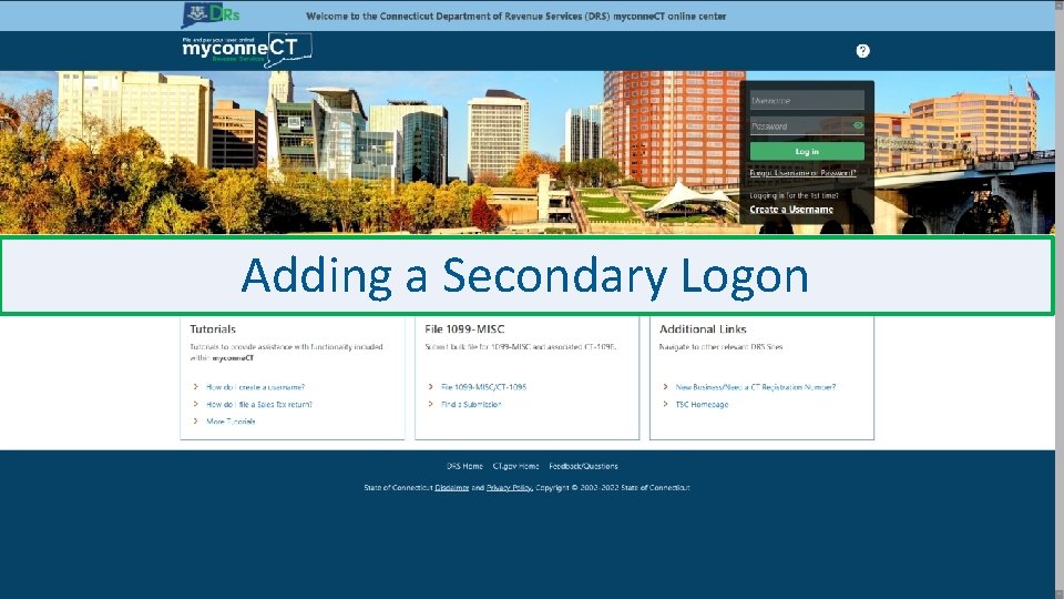 Adding a Secondary Logon 
