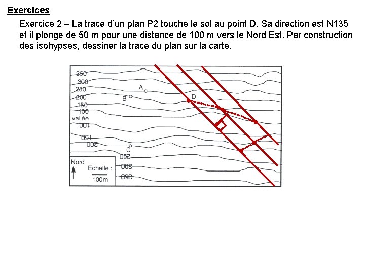 Exercices Exercice 2 – La trace d’un plan P 2 touche le sol au