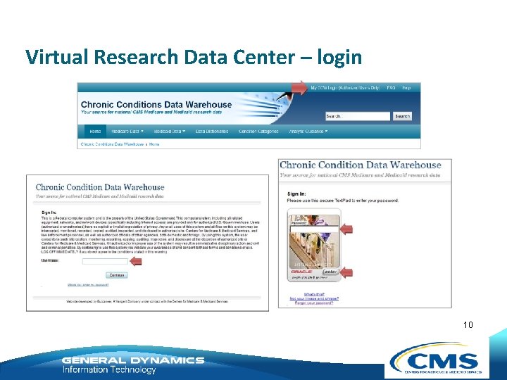 Virtual Research Data Center – login 10 