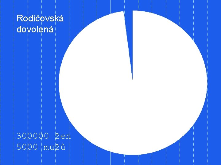 Rodičovská dovolená 300000 žen 5000 mužů 