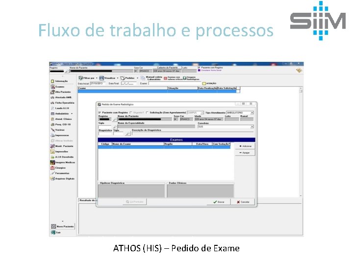 Fluxo de trabalho e processos ATHOS (HIS) – Pedido de Exame 