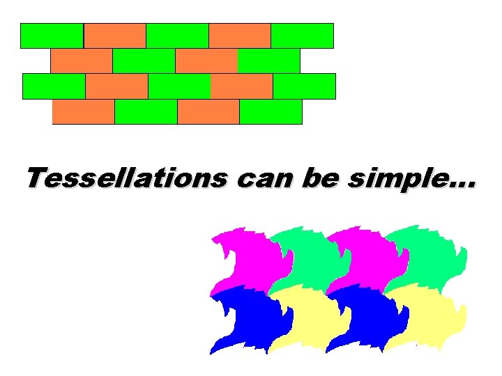 Tessellations can be simple… 