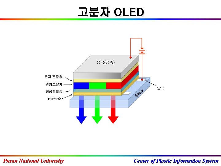 고분자 OLED Pusan National University Center of Plastic Information System 