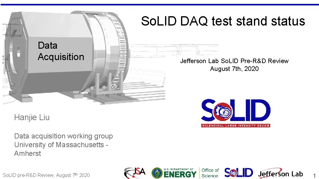 So. LID DAQ test stand status Data Acquisition Jefferson Lab So. LID Pre-R&D Review