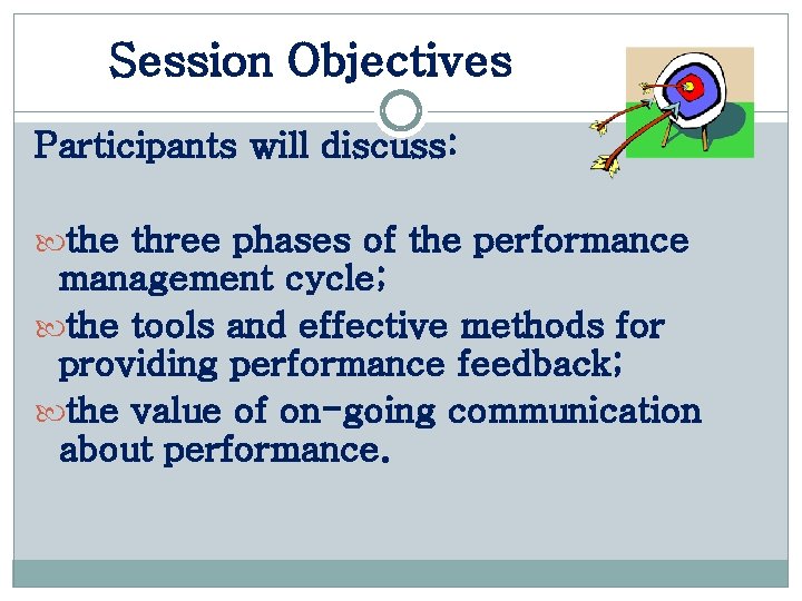 Pre Test Session WELCOME BACK Supervisor Essentials PERFORMANCE MANAGEMENT PRETEST Session