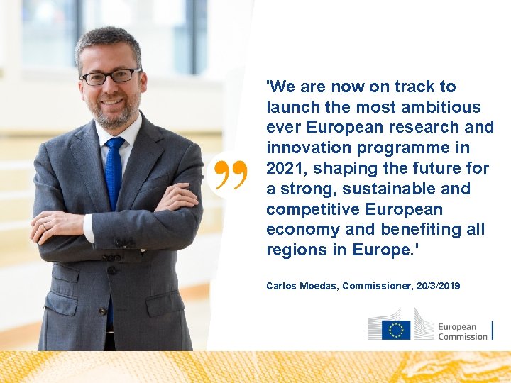 'We are now on track to launch the most ambitious ever European research and