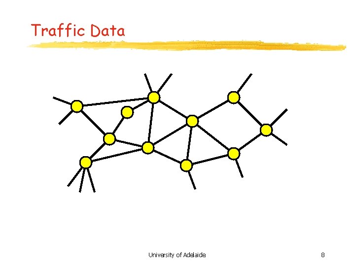 Traffic Data University of Adelaide 8 