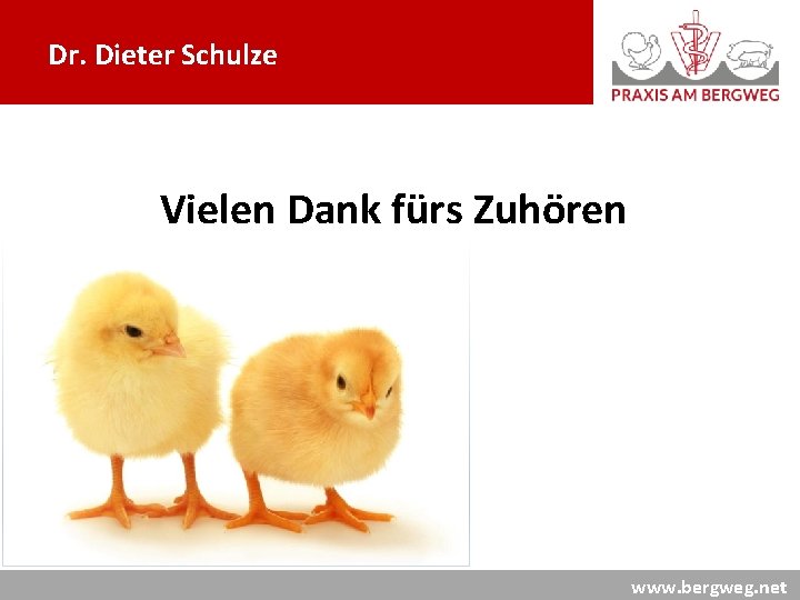 Dr. Dieter Schulze Vielen Dank fürs Zuhören www. bergweg. net 