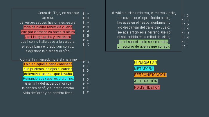 Cerca del Tajo, en soledad amena, de verdes sauces hay una espesura, toda de Cerca del Tajo, en soledad amena, de verdes sauces hay una espesura, toda de