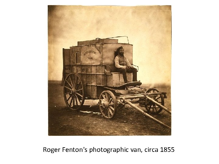 Roger Fenton's photographic van, circa 1855 