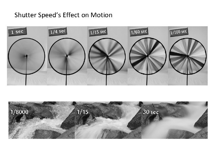 Shutter Speed’s Effect on Motion 