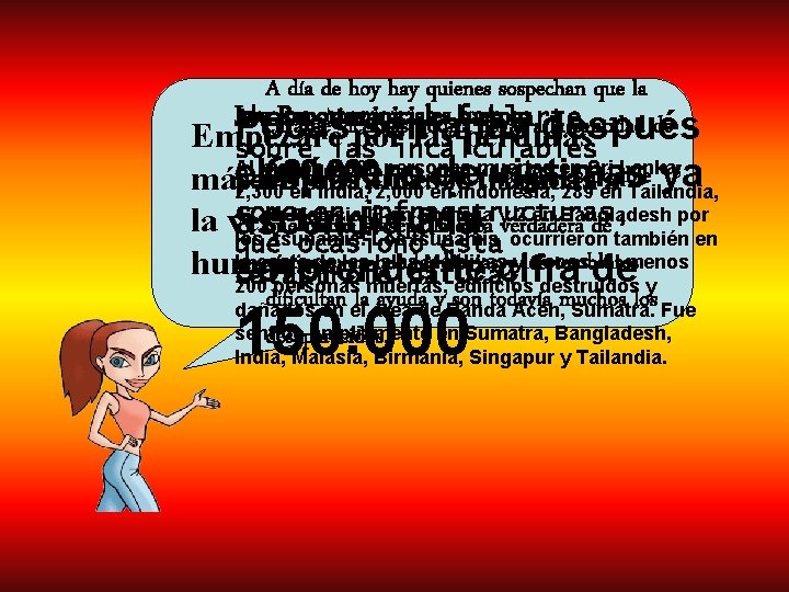 A día de hoy hay quienes sospechan que la Los Reportes iniciales fueron: Ahora