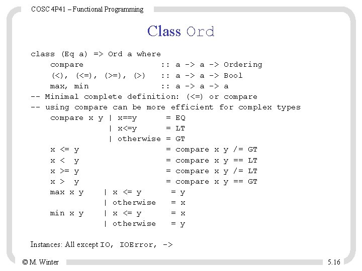 Cosc 4 P 41 Functional Programming Modules In