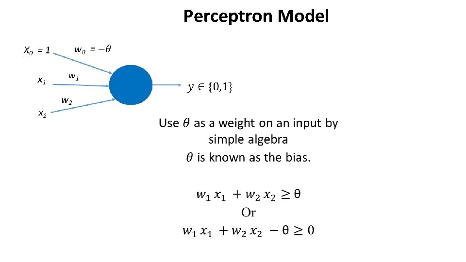 Perceptron Model 