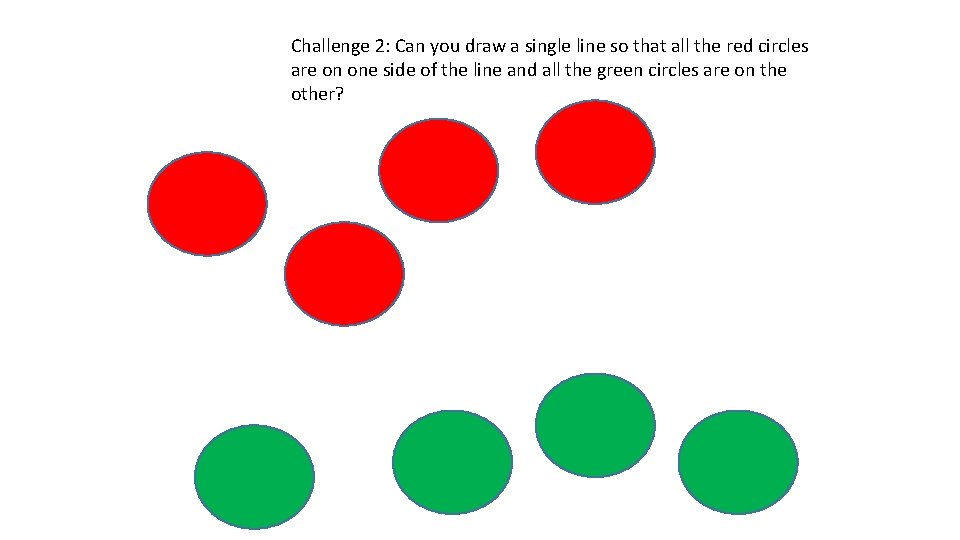 Challenge 2: Can you draw a single line so that all the red circles