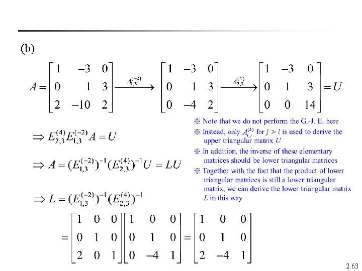 (b) n 2. 63 