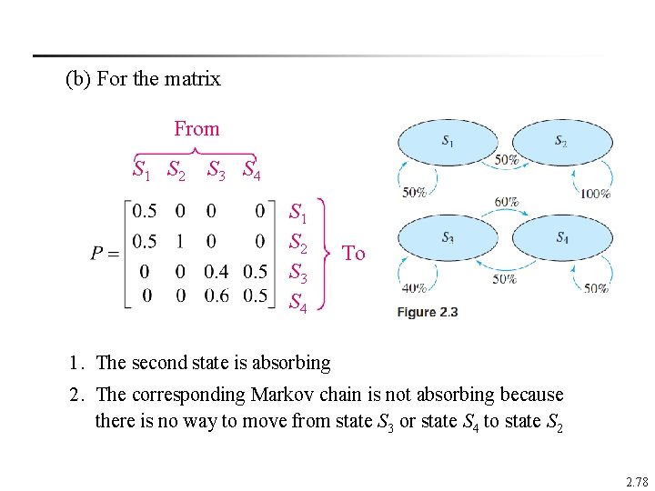 (b) For the matrix From S 1 S 2 S 3 S 4 S