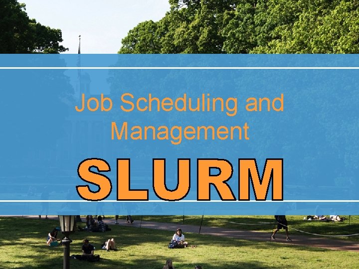 Job Scheduling and Management 