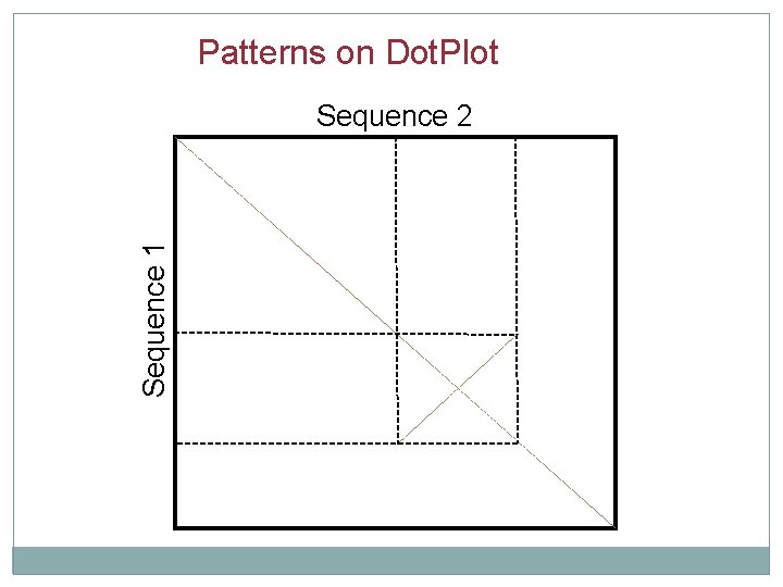 Patterns on Dot. Plot Sequence 1 Sequence 2 