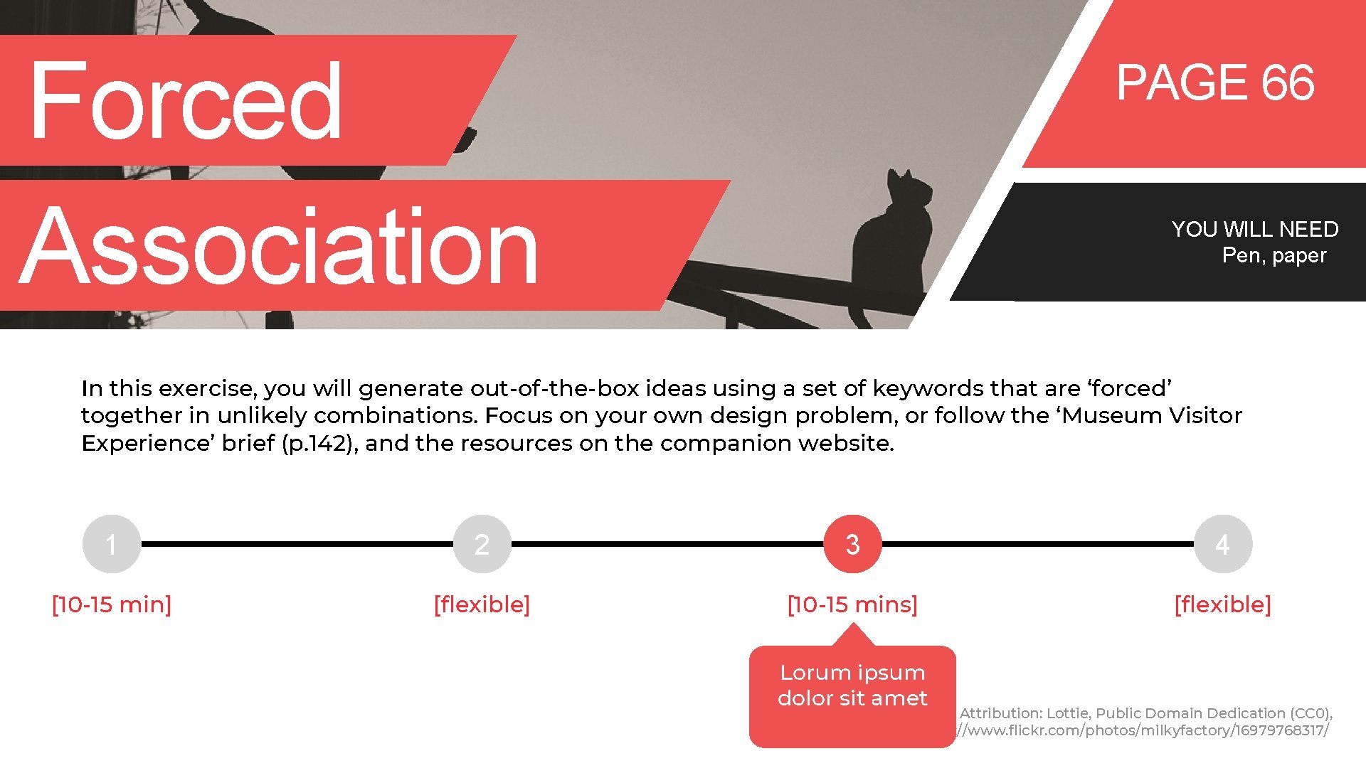 Forced Association PAGE 66 YOU WILL NEED Pen, paper In this exercise, you will