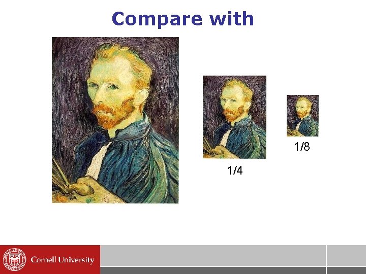 Compare with 1/8 1/4 