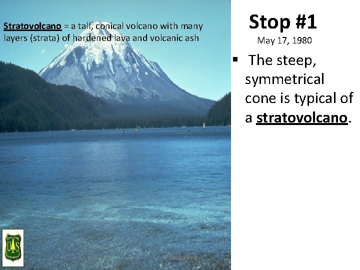 Stratovolcano = a tall, conical volcano with many layers (strata) of hardened lava and