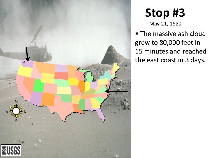 Stop #3 May 21, 1980 § The massive ash cloud grew to 80, 000