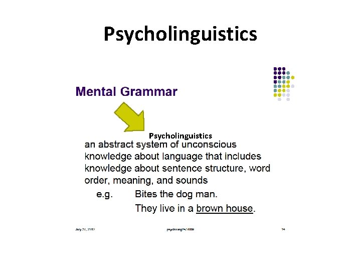 Psycholinguistics 