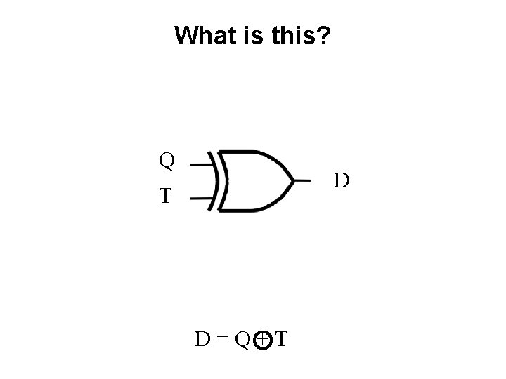 What is this? Q D T D=Q+T What is this? Q D T D=Q+T
