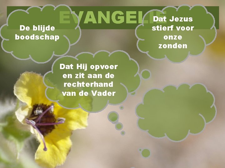 Dat Jezus EVANGELIE stierf voor De blijde boodschap Dat Hij opvoer en zit aan